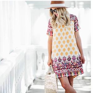 Anthropologie Tanvi Kedia Beaded Caltha Swing Dress Size XL